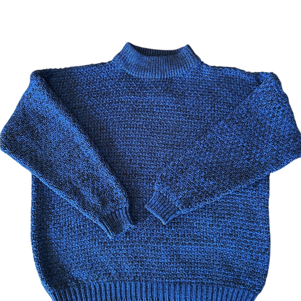 Vintage Cucamonga Clothing Company Blue Knit Sweater Size L